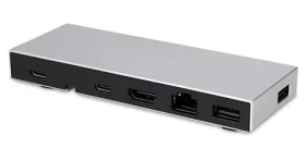 LMP USB-C Compact Dock 2 strieborná / Dokovacia stanica / hliníkové telo (24879)