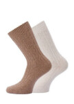 WiK 37710 Dámske vlnené ponožky 35-42 ecri 39-42