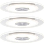 Paulmann 92907 Whirl LED vstavané svetlo sada 3 ks LED pevne zabudované LED osvetlenie 4.9 W hliník (kartáčovaný), saténová; 92907