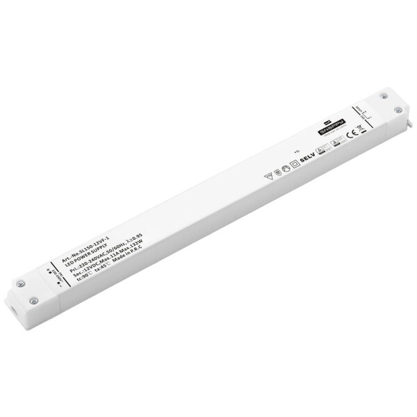 Dehner Elektronik SL 150-12VF-1 napájací zdroj pre LED, LED driver konštantné napätie 150 W 11 A 12 V/DC schválenie nábytku, ochrana proti prepätiu, prepätia; SL 150-12VF-1