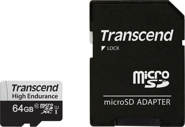 Transcend 350V MicroSDXC 64 GB Class 10 UHS-I/U1 (TS64GUSD350V)