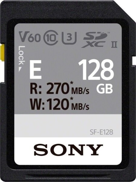 Sony SF-E SDXC 128 GB Class 10 UHS-II/U3 V60 (SFE128A)