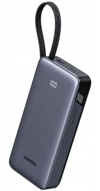 Ugreen PB536 sivá / Powerbanka / 20 000 mAh / 45W (55988B)