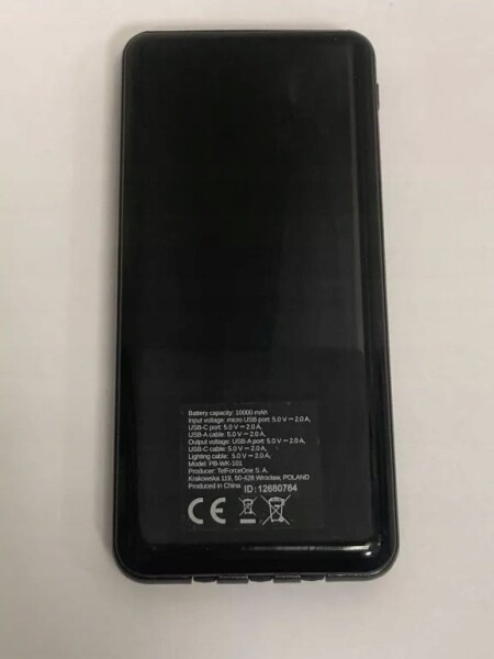 Deltaco Išorinė baterija DELTACO 10 000 mAh, 2x USB-A, 1x USB-C / PB-C1005