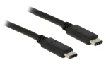 DeLock čierna / USB kábel / 2x USB-C / USB 2.0 / 1 m (83673)