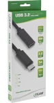 InLine USB 3.2 Gen 2 čierna / Predlžovací kábel / USB-C / USB-C / 2 m (35772)