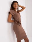 Dámske šaty RV SK 8018.91 Brown - Rue Paris M Hnědá