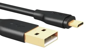 CB-MD1 nabíjací kábel Micro-USB - USB-A čierna / Nabíjací kábel / 480 Mbit/s / 1 m / rýchlonabíjanie (CB-MD1 Black)