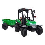 Mamido Detský elektrický traktor BLAST s prívesom 2x200W zelený