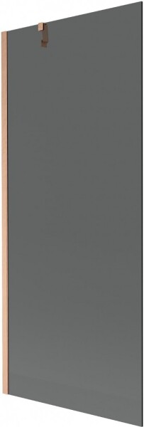 MEXEN/S - Next vaňová zástena FIX 80 x 150, grafit, meď kartáčovaná 895-080-000-00-40-65