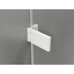 MEXEN/S - Lunar-F Duo sprchovací kút skladacie dvere 95 x 70, transparent, biela 836-095L-070P-20-00