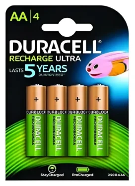 Duracell StayCharged HR06 / Nabíjacia batéria / AA / 2500 mAh / 1,2 V / 4 ks (057043)