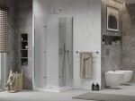 MEXEN/S - Lima Duo sprchovací kút 90x90, transparent, chróm + vanička so sifónom 856-090-090-01-02-4010