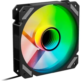Sharkoon SHARK Mirror RGB PWM REVERSE čierna / vetráčik / 120mm / RGB / 26.8 dBA / 1500 RPM / 99.52 m3h (4044951042463)