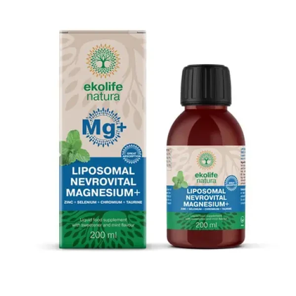 Ekolife Natura Liposomal Magnesium+ 200 ml (Lipozomálny horčík) (11810)