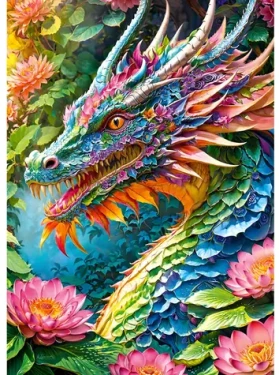 Cherry PAZZI Puzzle Drak šťastia