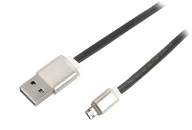 NetX kábel Micro USB čierny / Nabíjací a synchronizačný kábel / obojstranné konektory (KABNTX1001)