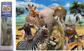 Norimpex Diamantové maľovanie Safari selfie