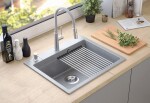 Quadron Quadron - Granitový drez KURT 110 WORKSTATION Grey Metallic ZLE-09004