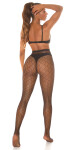 Sexy Fishnet Tights with pattern black Einheitsgroesse