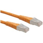 Roline 21.15.0821 RJ45 sieťové káble, prepojovacie káble CAT 6 S/FTP 1.50 m oranžová dvojžilový tienený 1 ks; 21.15.0821