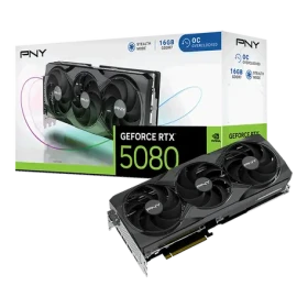 PNY RTX 5080 OC Triple Fan 16GB / 2730MHz / 16GB GDDR7 / 256-bit / 1x HDMI + 3x DP / 850W (16) (VCG508016TFXPB1-O)