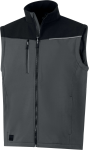 Bunda 2 V 1 Delta Plus softshell SOCCIA Farba: Čierna/ Červená, Veľkosť: M (SOCCINOTM)