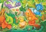 Clementoni PUZZLE Šťastná oáza dinosaurov MAXI