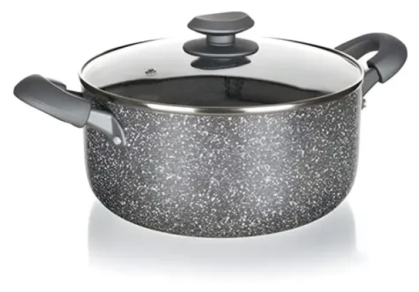 BANQUET Hrniec Granit / O 24 cm / v. 11 cm / nepriľnavý povrch (100001049048)