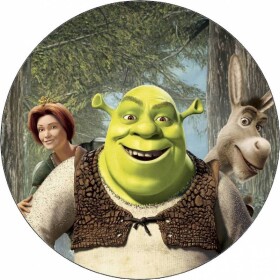 Jedlý papier Shrek, Fiona a oslík 19,5 cm - Pictu Hap - Pictu Hap