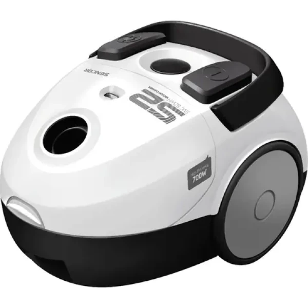 Sencor SVC 52WH-EUE3 biela / Vreckový vysávač / 700 W / 1.5 l / 76 dB / 7.5m rádius (8590669243525)