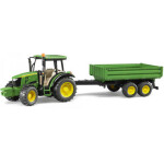 Bruder 02108 Traktor John Deere 5115M s vozidlom