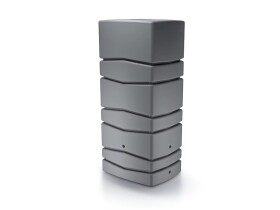 Sud na dažďovú vodu – Aqua Tower 650 l (š. 57 cm × d. 78 cm × v. 165 cm), sivá