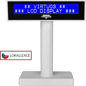 Virtuos FL-2026MB biela / Zákaznícky displej / LCD / 2x20 znakov / USB (EJG0009)