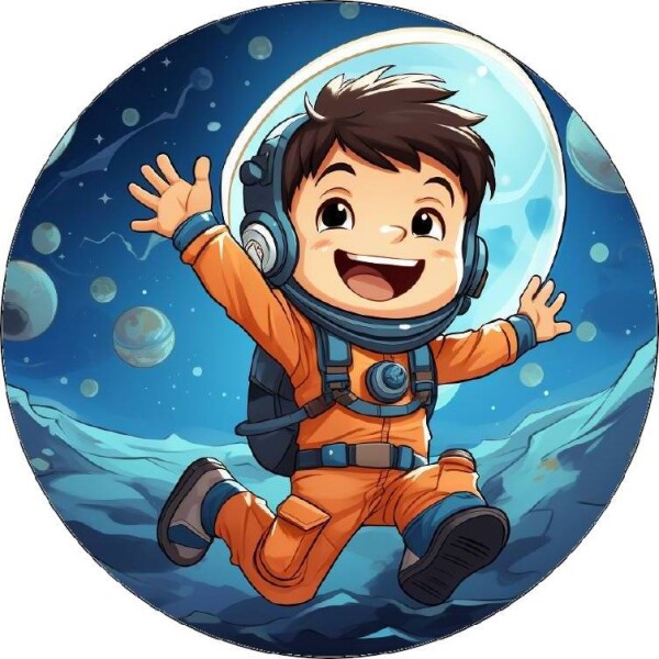 Jedlý papier malý astronaut vo vesmíre 19,5 cm - Pictu Hap - Pictu Hap