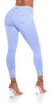 Sexy Skinny Ripped Leg Jeans denimblue 34