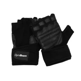 Fitness rukavice Pre WristWraps Black - GymBeam (M, čierna) (104725-2-M)