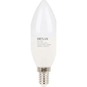 Retlux RLL 628 C37 E14 sviečka 6W / 810 lm / 6500K - denná biela / D (8590669362523)