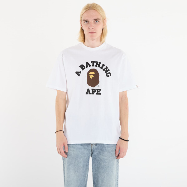 Tričko A BATHING APE College Tee UNISEX White M