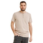 Bushman Pánské henley tričko Yaro, béžové M