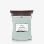 Woodwick Sagewood amp; Seagrass 275 g - sviečka stredná / doba horenia: až 65h (5038581148540)