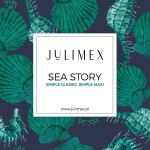 Sea Story Jednoduché maxi nohavičky zelené - Julimex M