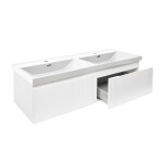 Kúpeľňová skrinka s umývadlom SAT Evolution 118x30x44, 8 cm biela mat SATEVO120WMU4 SATEVO120WMU4