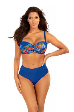 Dámske dvojdielne plavky Bali 2 S730BL2-4 Blue-Flowers - Vlastné 36D modrá - květy