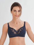 Dámska podprsenka 203292 596 Blue fjord - Felina 70G tmavě modrá - vzor