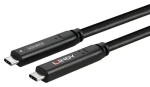 Lindy USB-C - USB-C 10 m čierna / Kábel / 5 Gbit/s / DisplayPort 4K / USB-C PD 20V (43398)