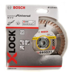 BOSCH X-LOCK Standard for Universal Rezný kotúč, 115×22,23×2×10mm 2608615165