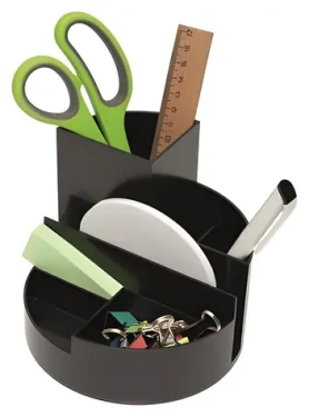 Maul Rundbox Recycling čierna / Stojanček na písacie potreby / O 14 cm / recyklovaný plast (4117690)