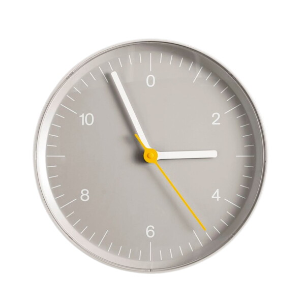 HAY Nástěnné hodiny Grey Recycled