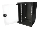 Digitus DN-10-09U-B čierna / Nástenná skriňa / 10" / 312x464x300 mm / presklené dvere / IP20 (DN-10-09U-B)